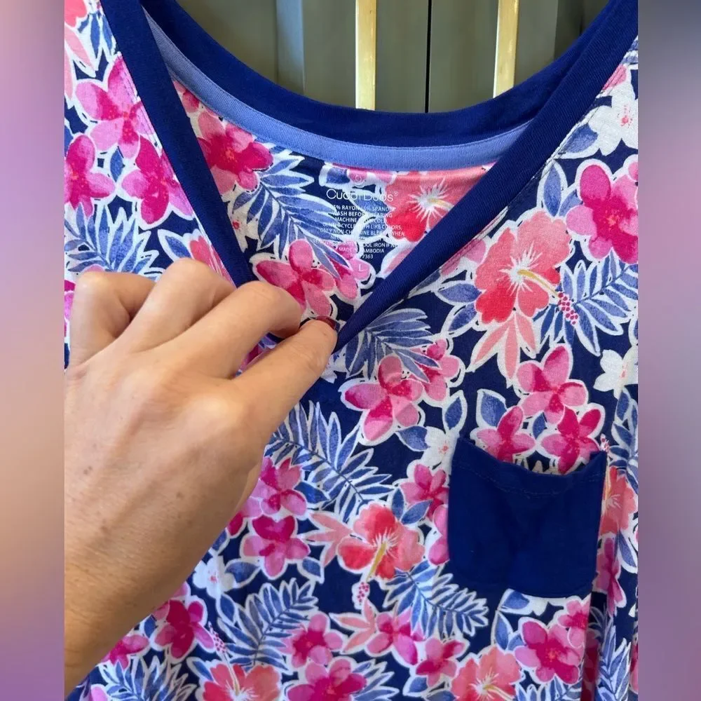 CuddleDuds Floral Shorts Pajama Set
